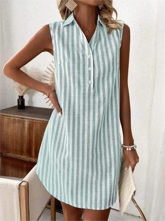 Striped Sleeveless Dress