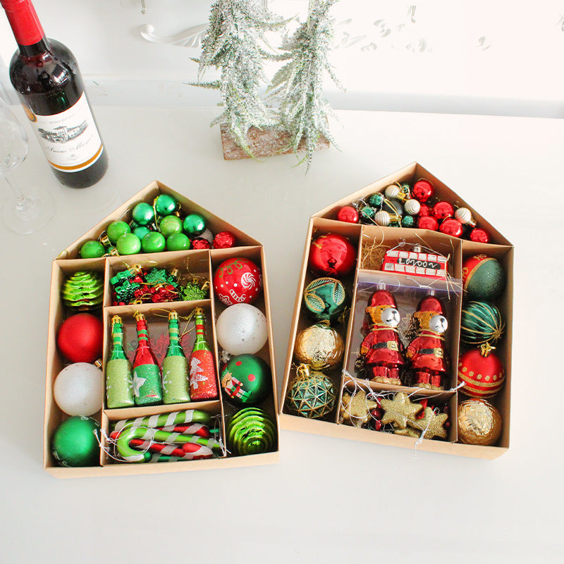 Ornaments Christmas Tree Small Colorful Ball Pendant Set