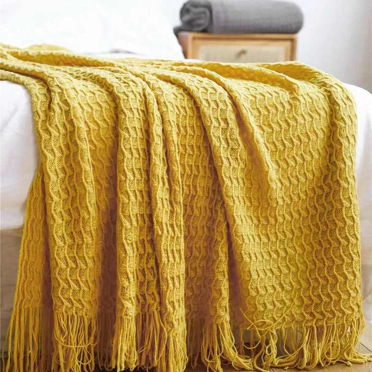 Office Thickened Warm Woven Shawl Blanket