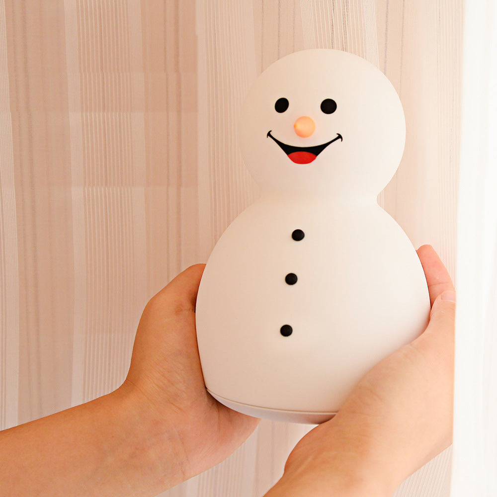 Christmas Snowman Music Portable Night Light