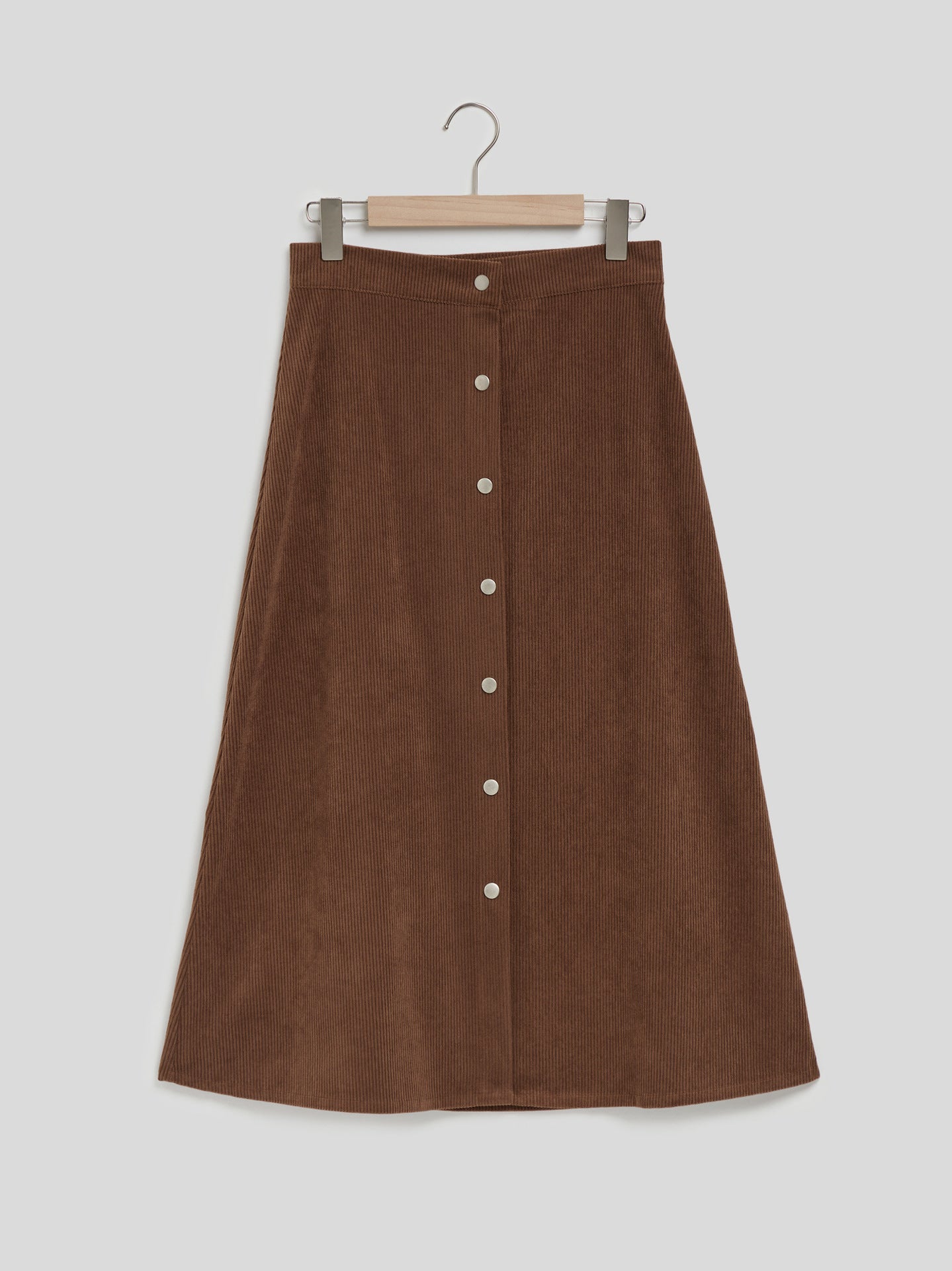 Corduroy Skirt Long Single-breasted High Waist Autumn And Winter Skirt