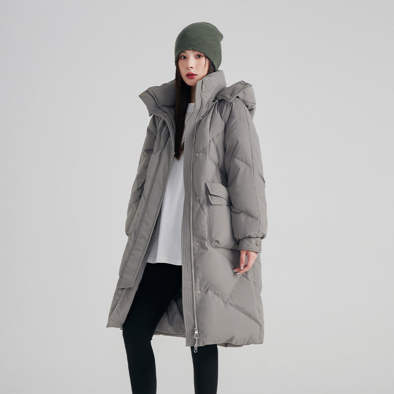 White Down High-end Warm Women's Slimming Coat