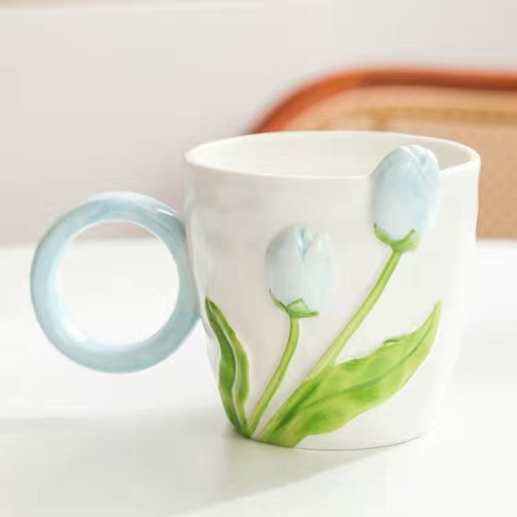 Home Lovely Tulip Large Capacity Mug