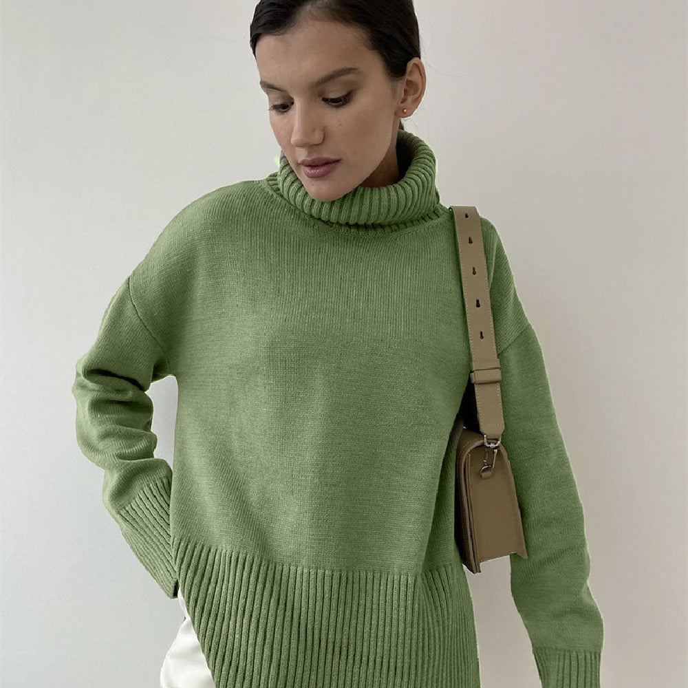 Solid Color Loose Women's Autumn Winter Sweater