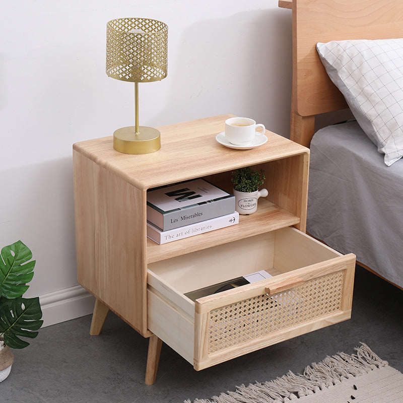 Nordic Style Simple Modern Bedroom Storage Mini Storage Rattan