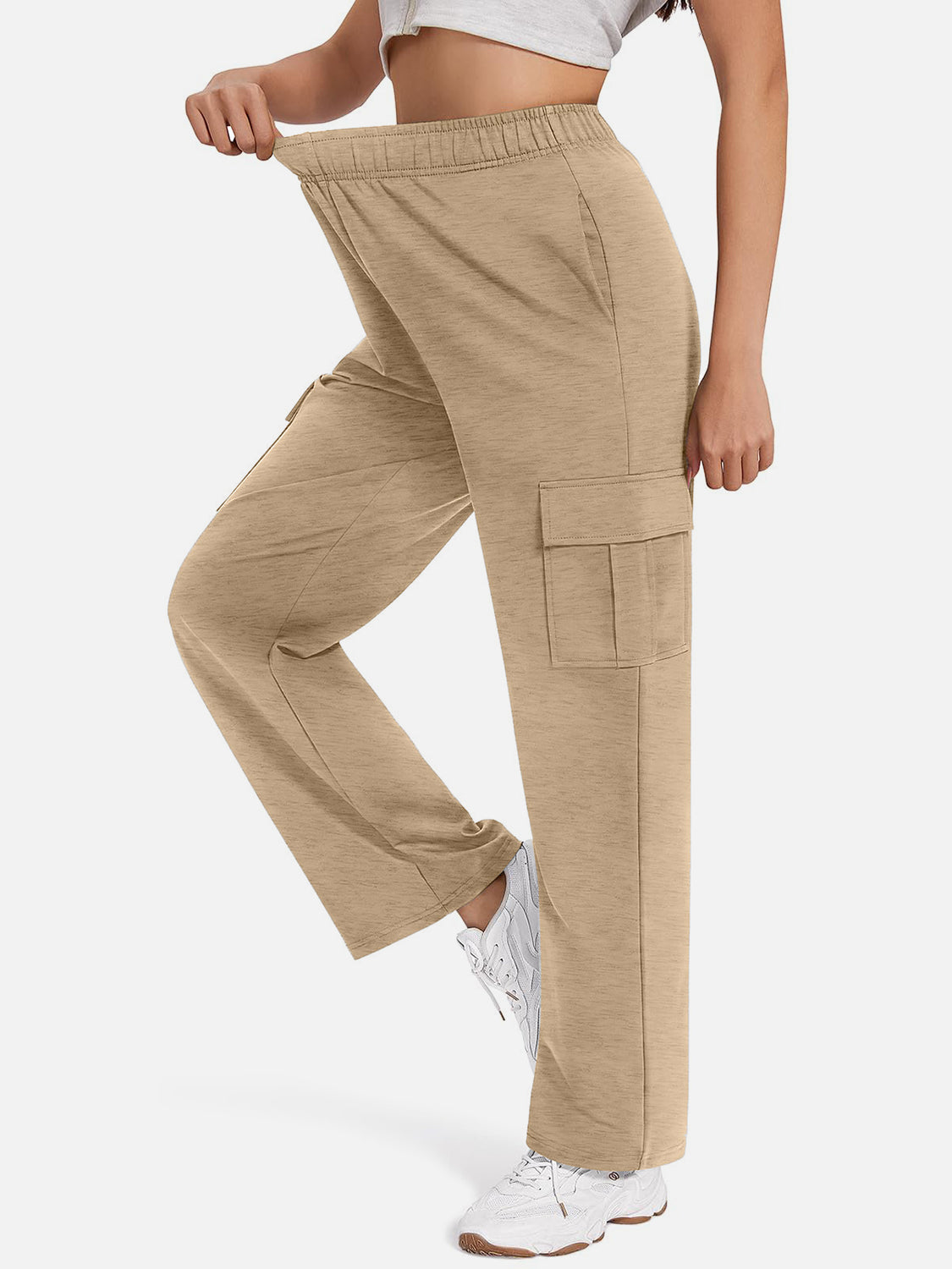 Pocketed High Waist Pants