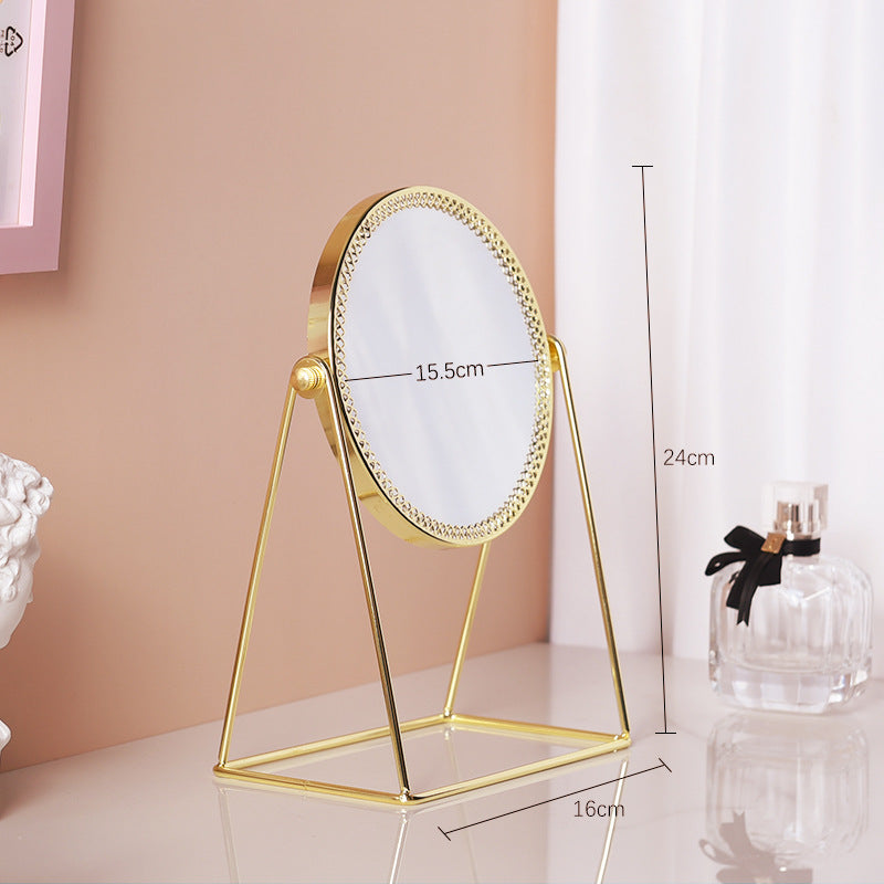 Wrought Iron Table Mirror Dressing Table Makeup Mirror