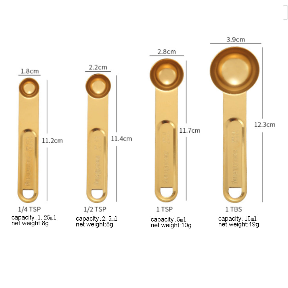 Stainless Steel Measuring Spoons Kitchen Scale Tool