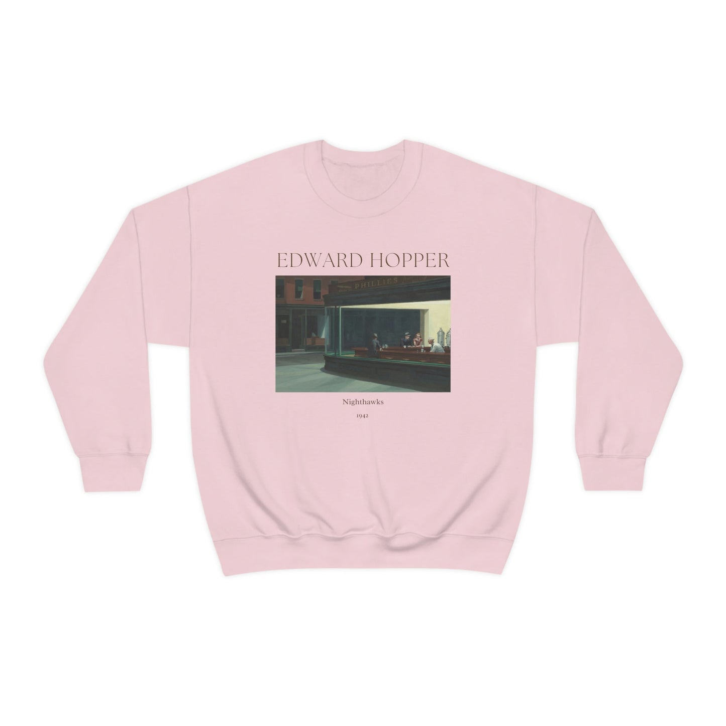 Edward Hopper Nighthawks Art Sweatshirt, Famous Painting Pullover