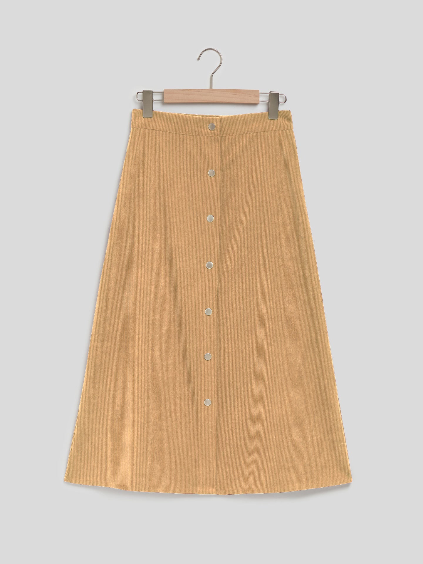 Corduroy Skirt Long Single-breasted High Waist Autumn And Winter Skirt