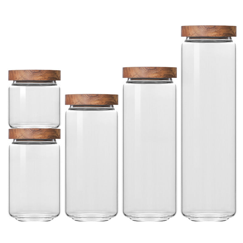 Kitchen Glass Storage Bottles