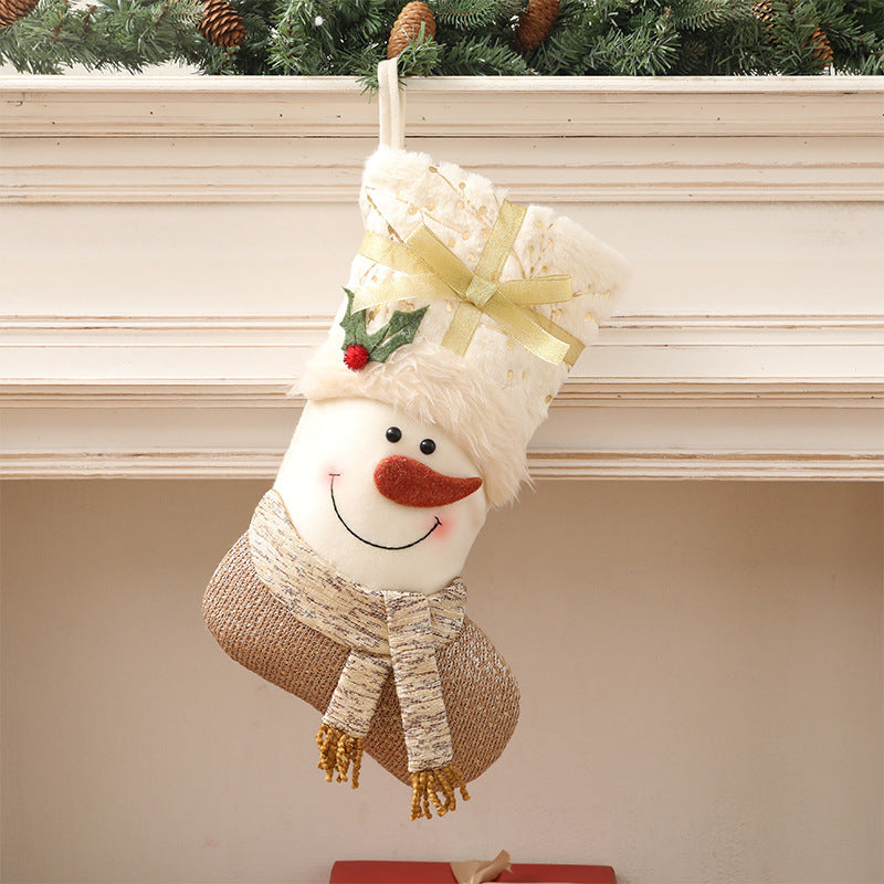 Nordic Style White Christmas Stockings