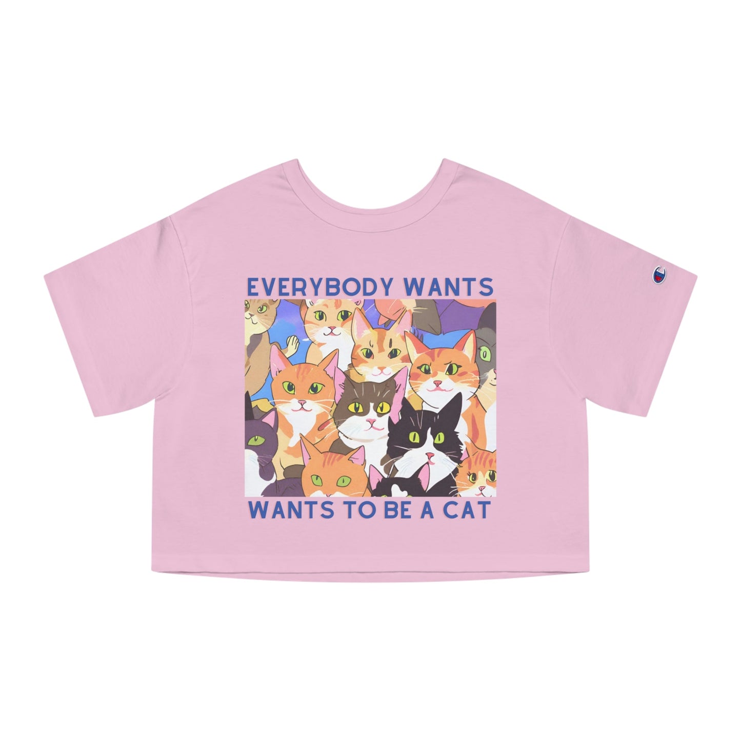 Everybody Wants To Be A Cat Champion Women's Heritage Cropped T-Shirt