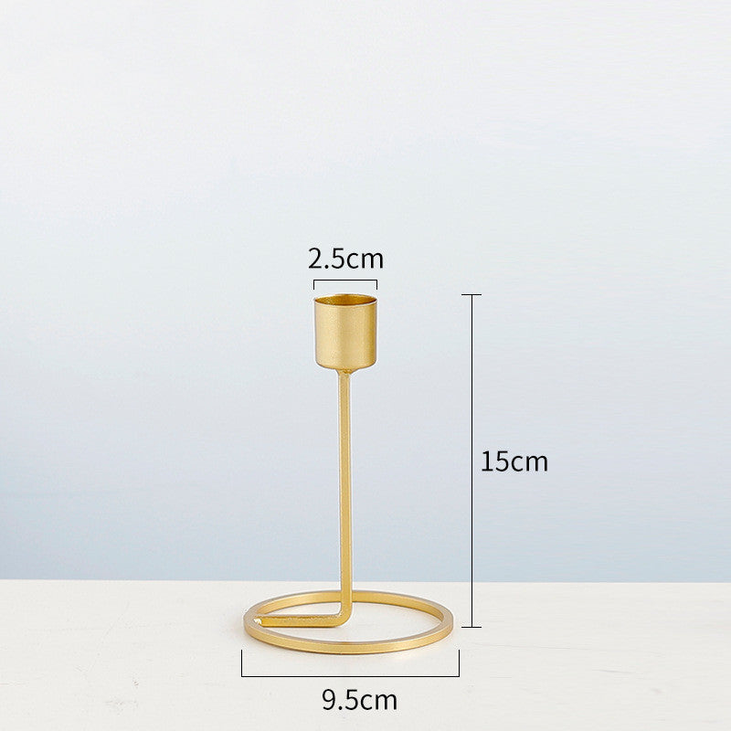 Nordic Gold Iron Candlestick