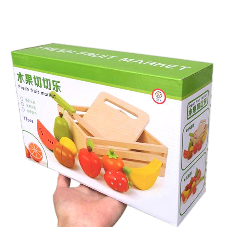 Vegetable Fruit Cut Cutler Children's Play Kitchen Toy