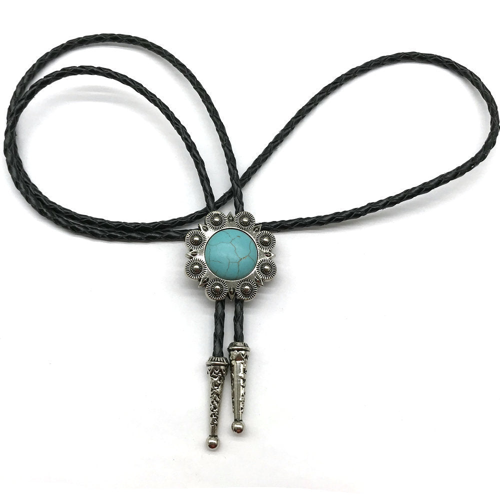 Turquoise Alloy Bolo Tie