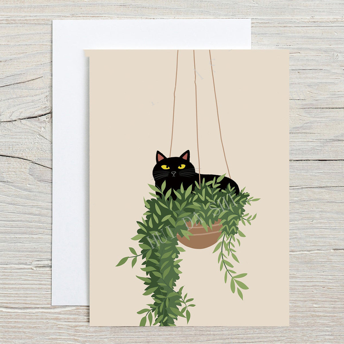 Fashionable Temperament Printable Cat Monstera Plant Wall Art