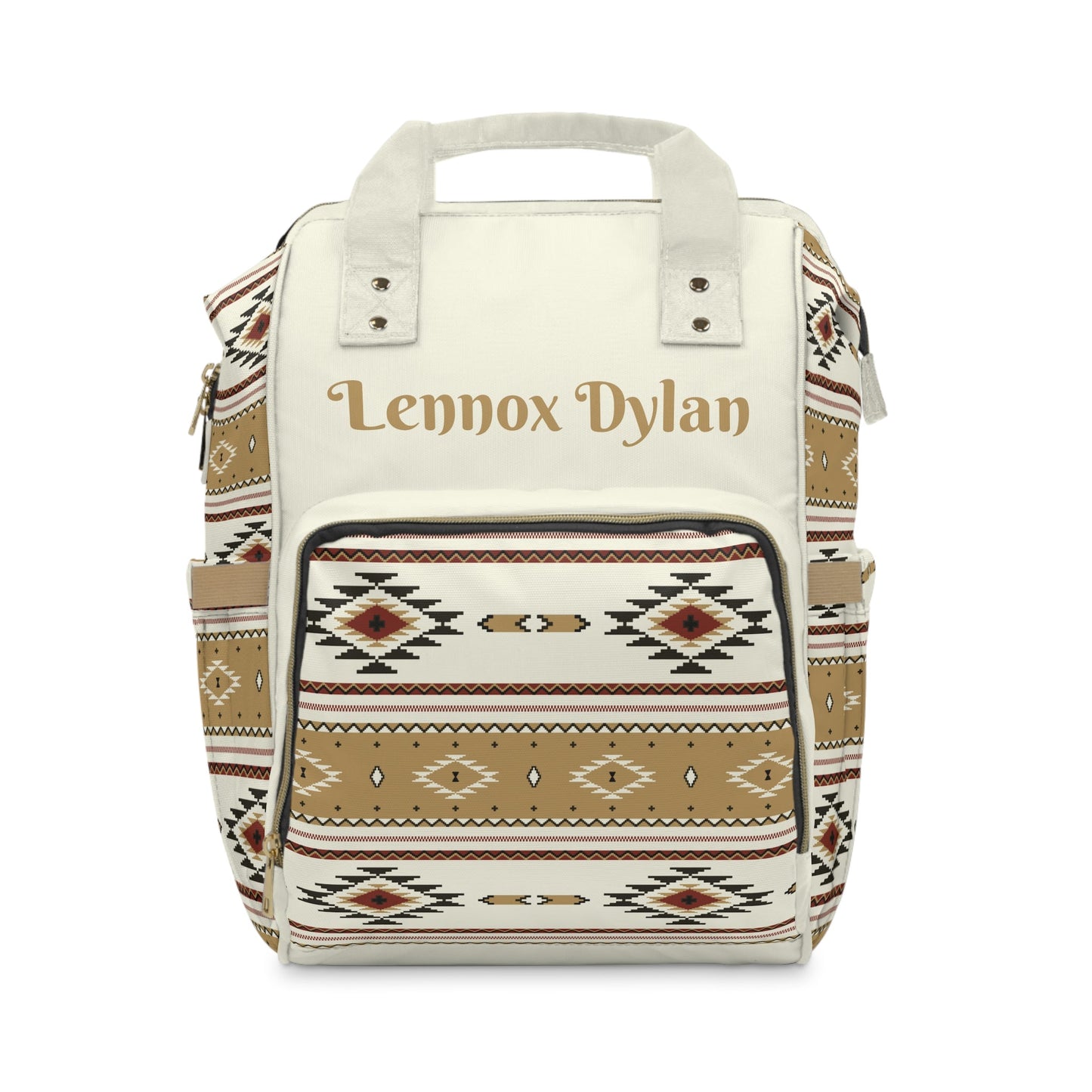 Personalized Midwestern Mexican Blanket Print Pattern Multifunctional Diaper Backpack, Newborn Gift, Baby Shower Gift, Western Backpack