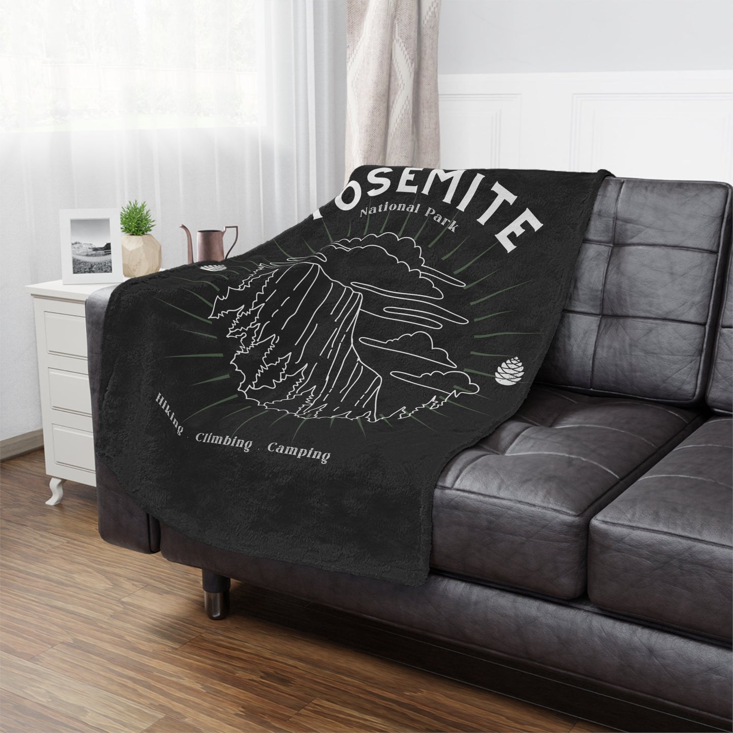 Yosemite National Park Minky Blanket, National Park Blanket, California Parks Blanket