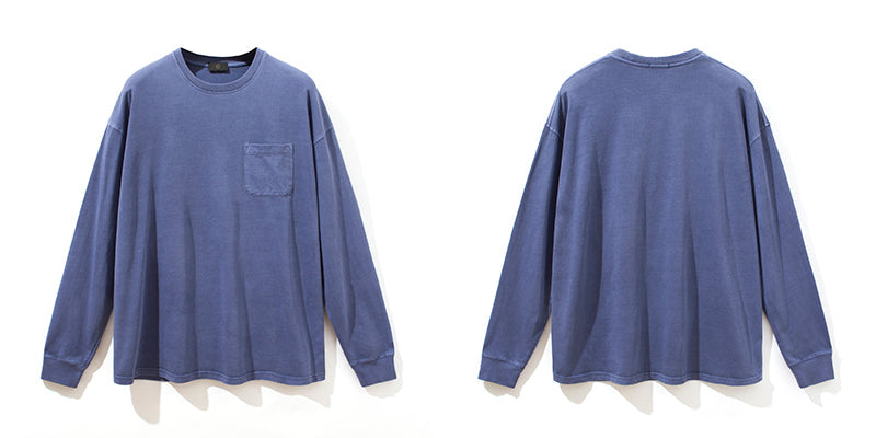 Men Basic Pocket Long Sleeve Tee