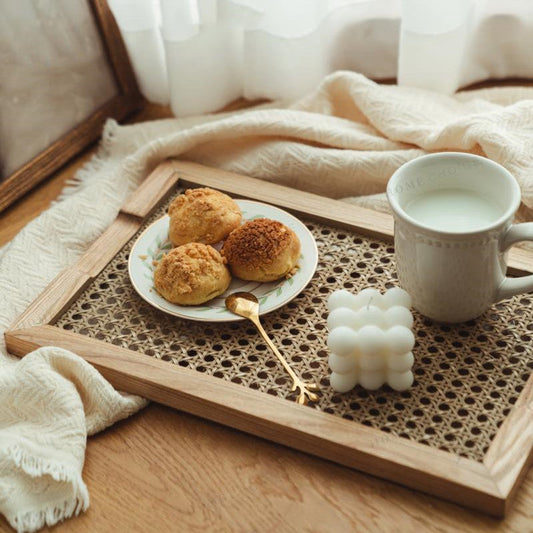 Woven Wooden Pallet With Japanese Rattan