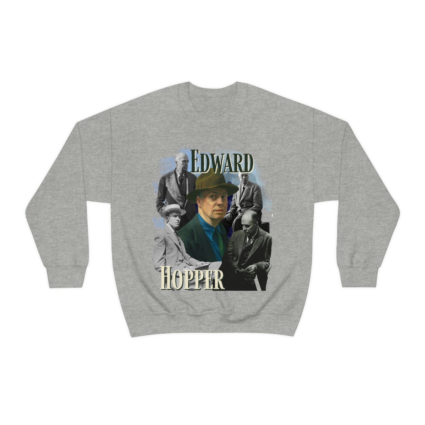 Edward Hopper Sweatshirt, Y2K Style Bootleg Famous American Realist Artist Fan Retro Pullover Crewneck, Artist Gift