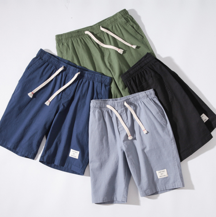 Summer Casual Shorts Men's Elastic Waist Shorts