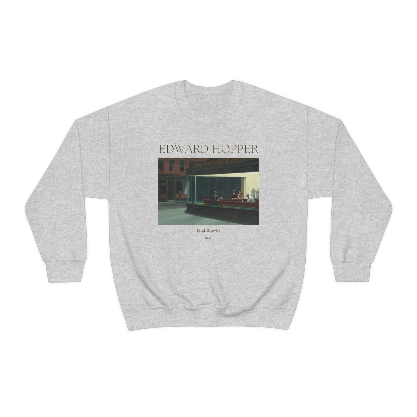 Edward Hopper Nighthawks Art Sweatshirt, Famous Painting Pullover