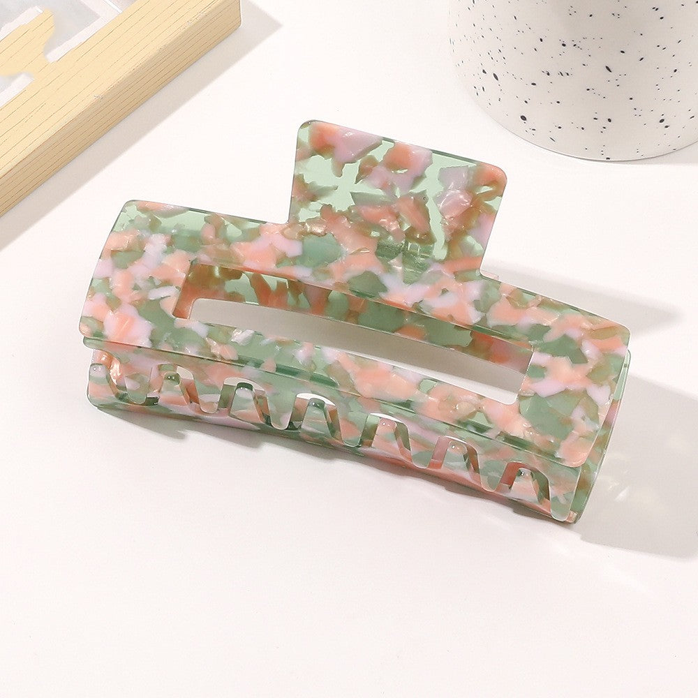 Oversized Square Acetic Acid Hair Clip Grab