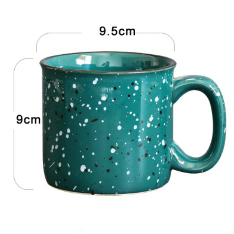 Abstract Starry Sky Retro Large Capacity Mug Ceramic Mug