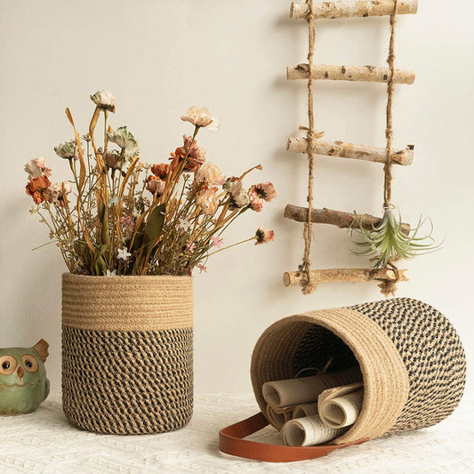 Rattan Wall Hanging Handmade Woven Hanging Basket