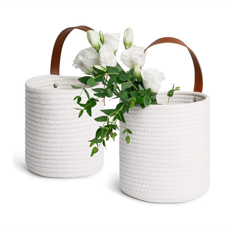 Rattan Wall Hanging Handmade Woven Hanging Basket