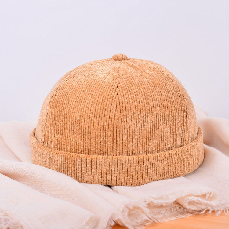 Female Personality Fall Winter Leisure Yuppie Corduroy Landlord Hat