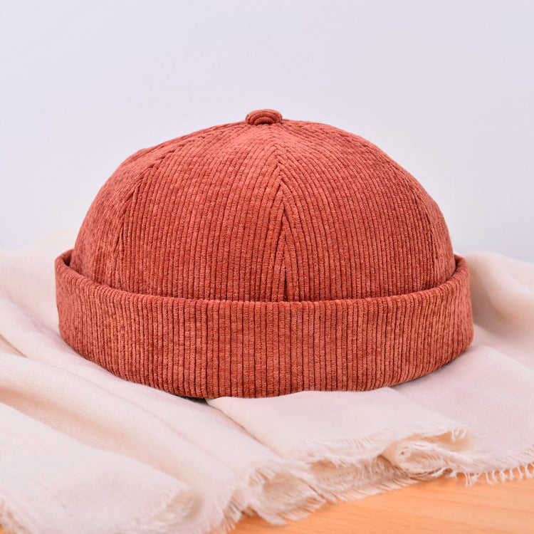 Female Personality Fall Winter Leisure Yuppie Corduroy Landlord Hat