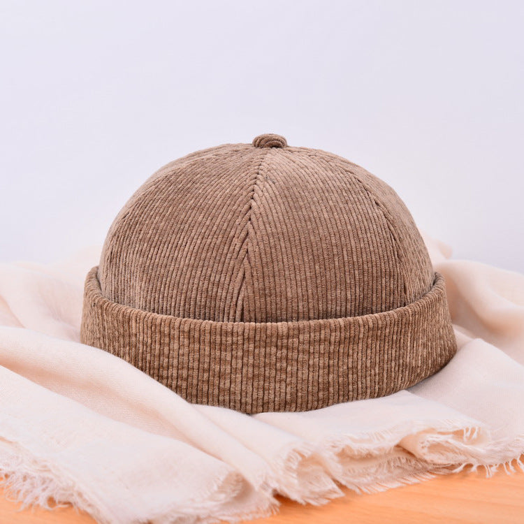 Female Personality Fall Winter Leisure Yuppie Corduroy Landlord Hat