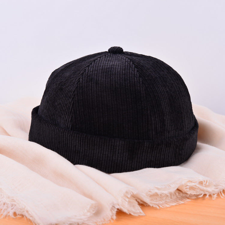 Female Personality Fall Winter Leisure Yuppie Corduroy Landlord Hat