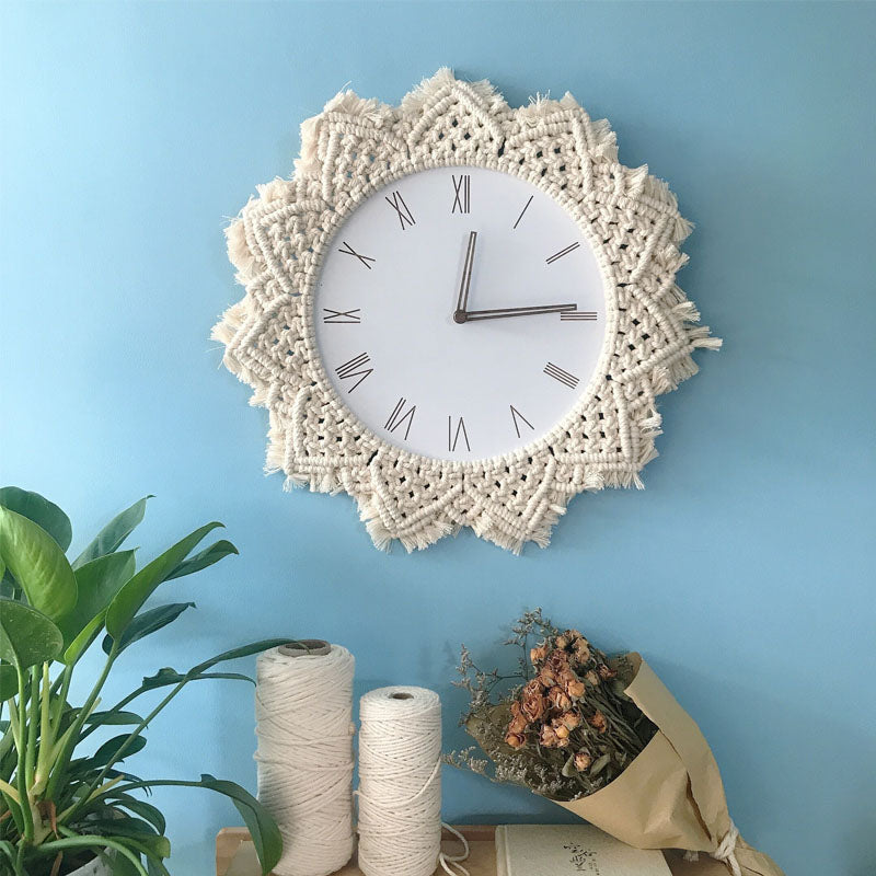 Creative Wall Clock Woven Tapestry Clock Clock