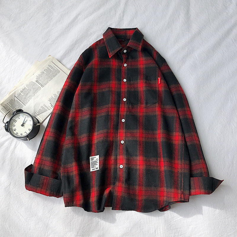 Loose Design Sense Retro Oversized Style Shirt Jacket Top