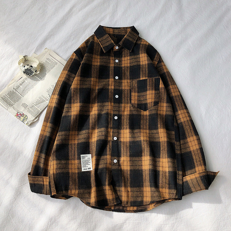 Loose Design Sense Retro Oversized Style Shirt Jacket Top