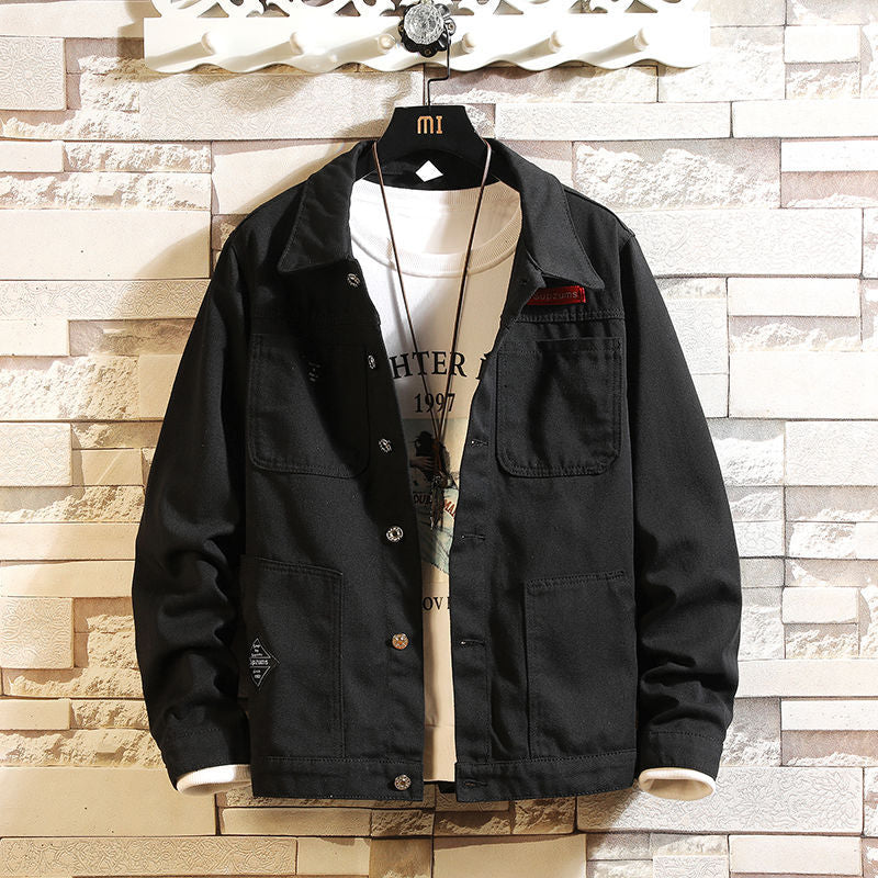 Autumn Denim Suit Male Long Sleeve Jacket