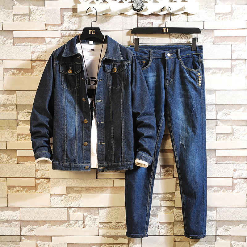 Autumn Denim Suit Male Long Sleeve Jacket