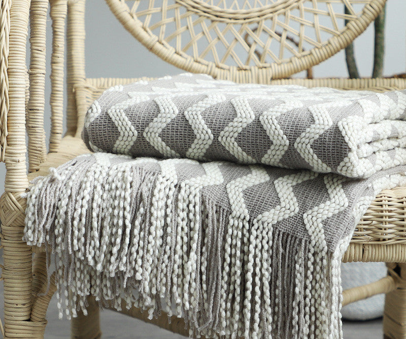 Nordic Knitted Decorative Blanket Sofa Blanket