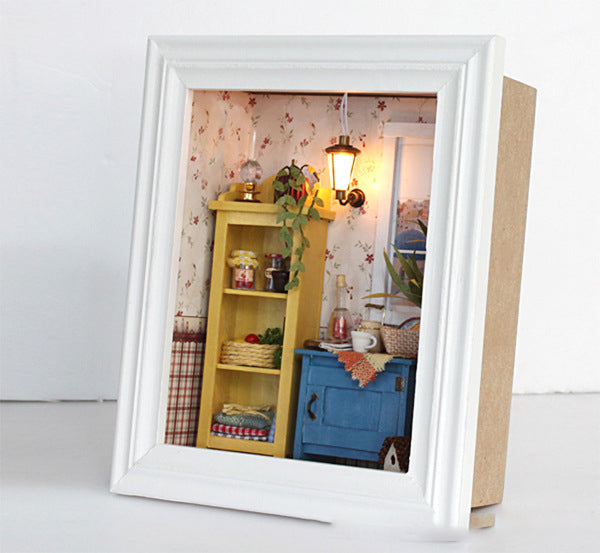 Gift Ideas DIY Miniature Home Hut Framed Box