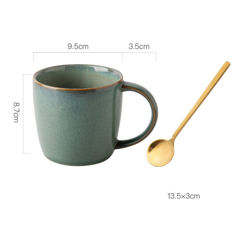 Creative Retro Ceramic Simple Breakfast Cup 13.5 oz