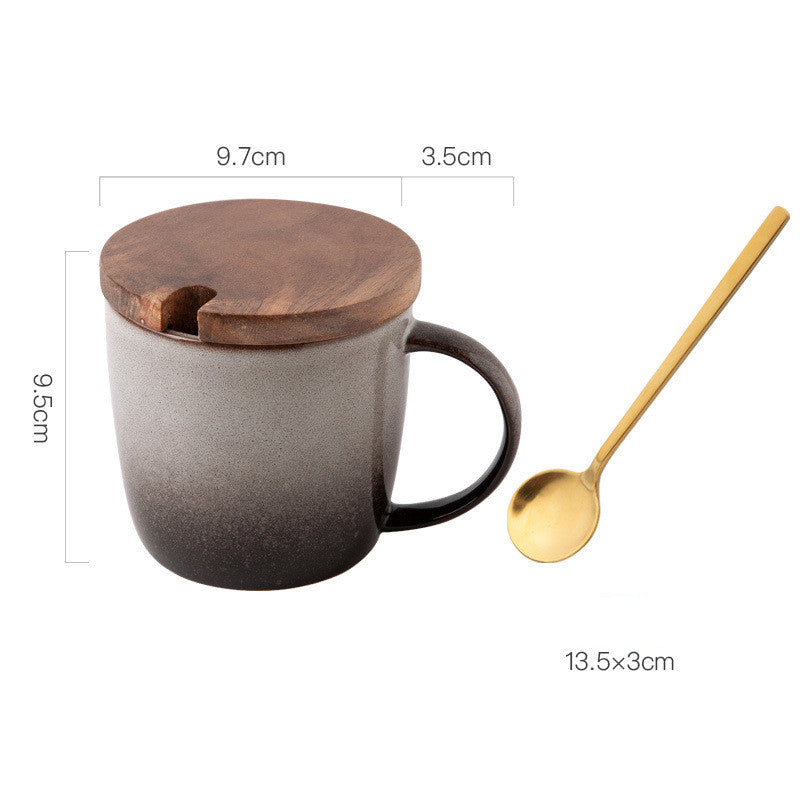 Creative Retro Ceramic Simple Breakfast Cup 13.5 oz