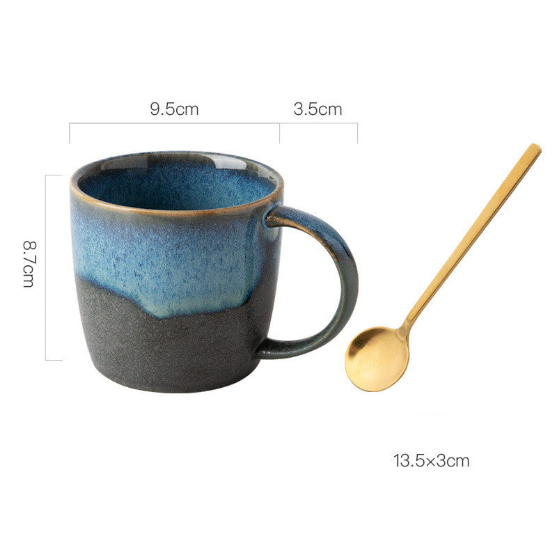 Creative Retro Ceramic Simple Breakfast Cup 13.5 oz