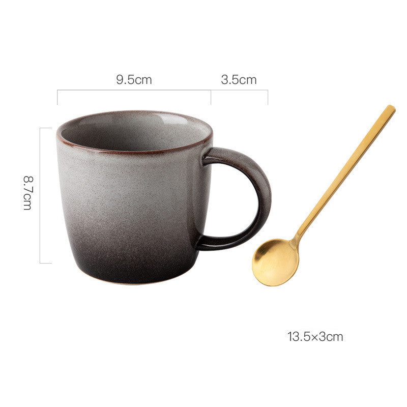 Creative Retro Ceramic Simple Breakfast Cup 13.5 oz