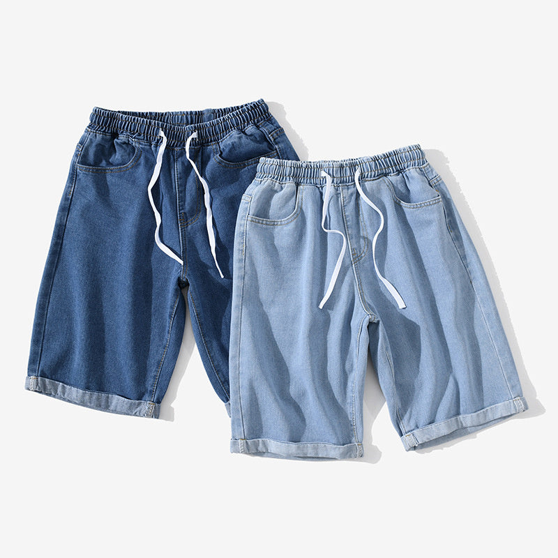 Denim Shorts Men's Summer Pants Couple Wear Spring And Summer Casual All-match Five-point Pants