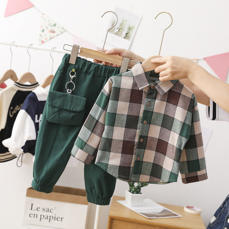 New Style Childrens Spring And Autumn Set