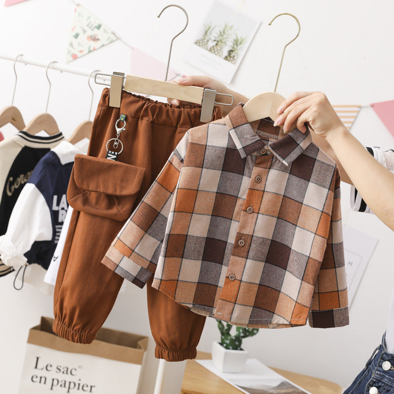 New Style Childrens Spring And Autumn Set